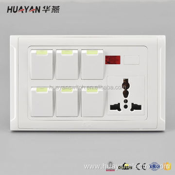 Hot sale different types modular combination wall switch